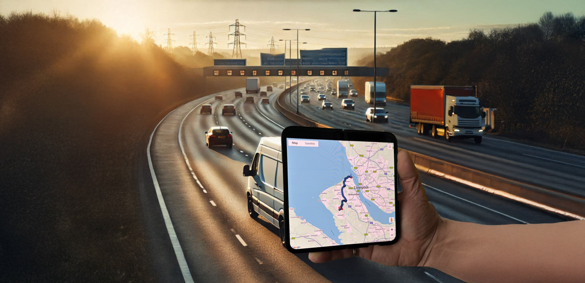 fleet-tracker-device-and-road